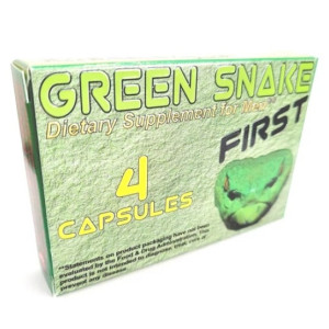 GREEN SNAKE - 4 PCS