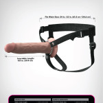 9" Silicone Hollow Strap-On Dual Density 9" Silicone Hollow Strap-On Dual Density