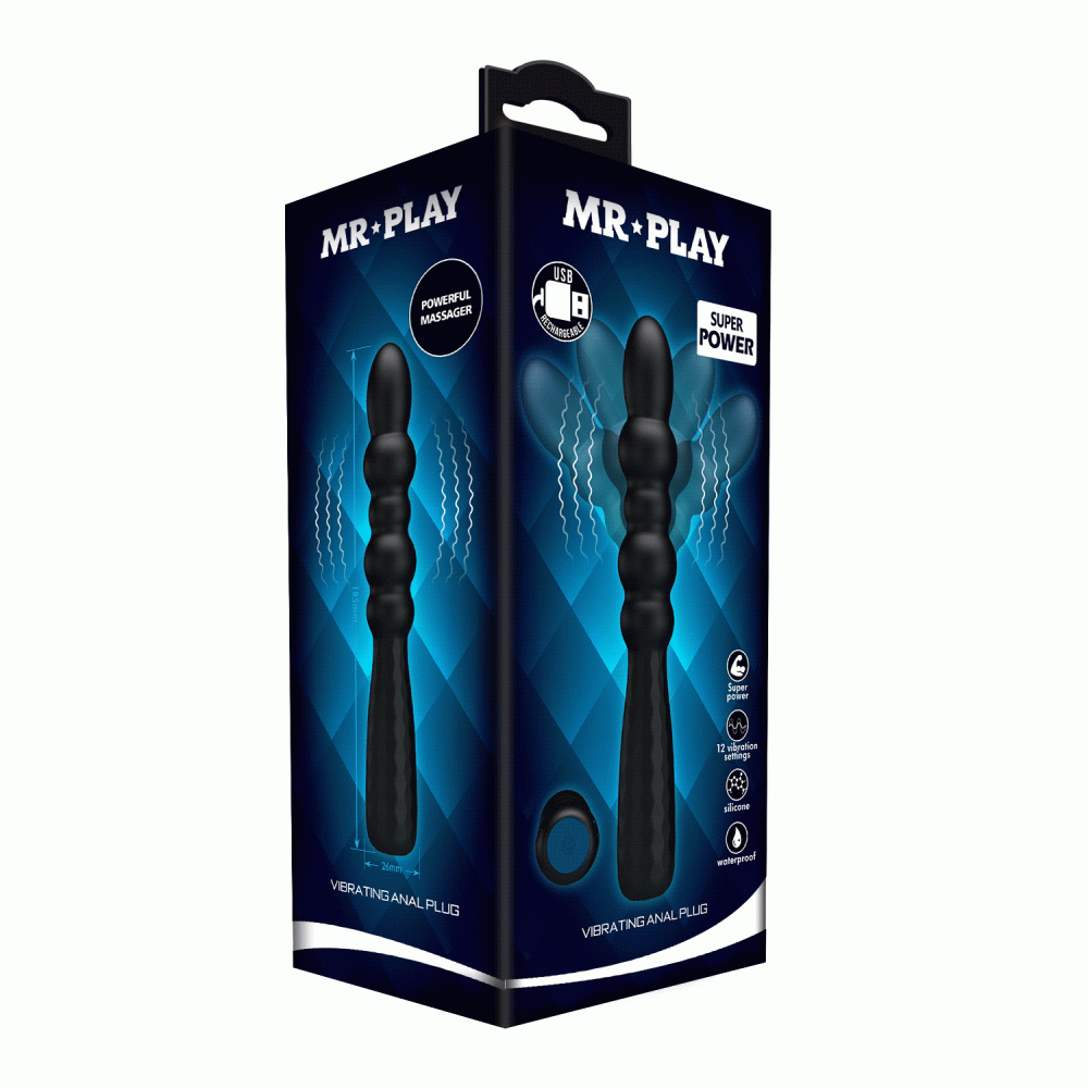Mr. Play Super Power Vibrating Anal Plug IV Mr. Play Super Power Vibrating Anal Plug IV