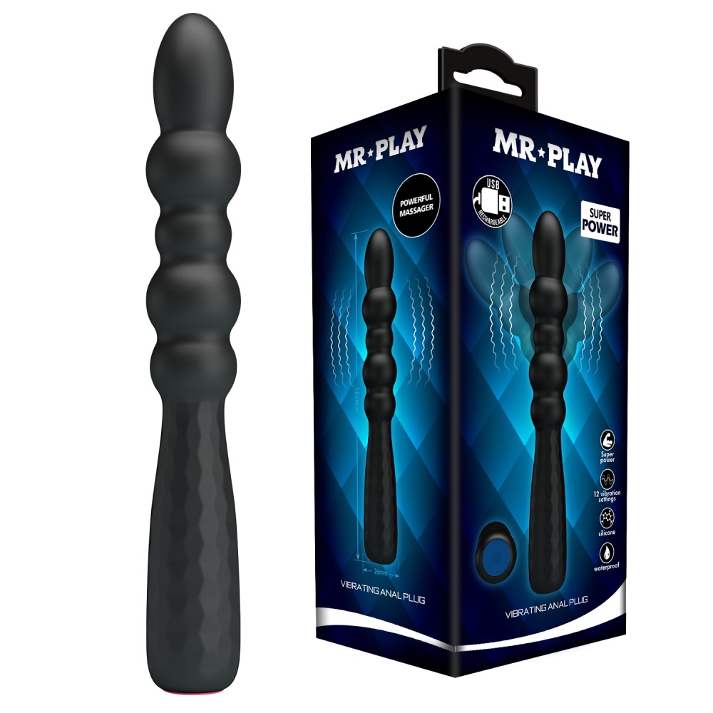 Mr. Play Super Power Vibrating Anal Plug IV Mr. Play Super Power Vibrating Anal Plug IV