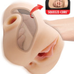 Double Pounder Vibrating Squeeze Stroker