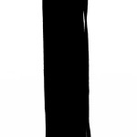 Flogger with Metallic Leather Handle and Suede Leather Tails Black 18"