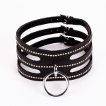 Designer Traingo Collar Made in Calf Softy Leather Black