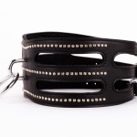 Designer Traingo Collar Made in Calf Softy Leather Black