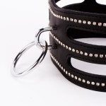 Designer Traingo Collar Made in Calf Softy Leather Black