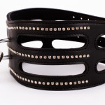Designer Traingo Collar Made in Calf Softy Leather Black