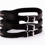 Designer Traingo Collar Made in Calf Softy Leather Black