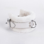 Handcuff Design Made in Calf Softy Leather White