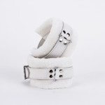 Handcuff Design Made in Calf Softy Leather White