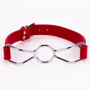 Calf Softy Leather Top and Lamb Leather Padding with Stainless Steel Mouth Piece Red