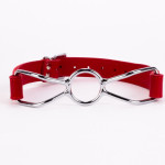 Calf Softy Leather Top and Lamb Leather Padding with Stainless Steel Mouth Piece Red Calf Softy Leather Top and Lamb Leather Padding with Stainless Steel Mouth Piece Red