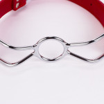 Calf Softy Leather Top and Lamb Leather Padding with Stainless Steel Mouth Piece Red Calf Softy Leather Top and Lamb Leather Padding with Stainless Steel Mouth Piece Red