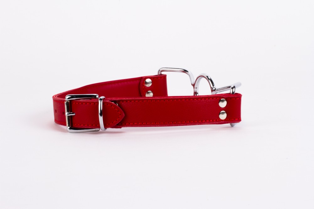 Calf Softy Leather Top and Lamb Leather Padding with Stainless Steel Mouth Piece Red Calf Softy Leather Top and Lamb Leather Padding with Stainless Steel Mouth Piece Red