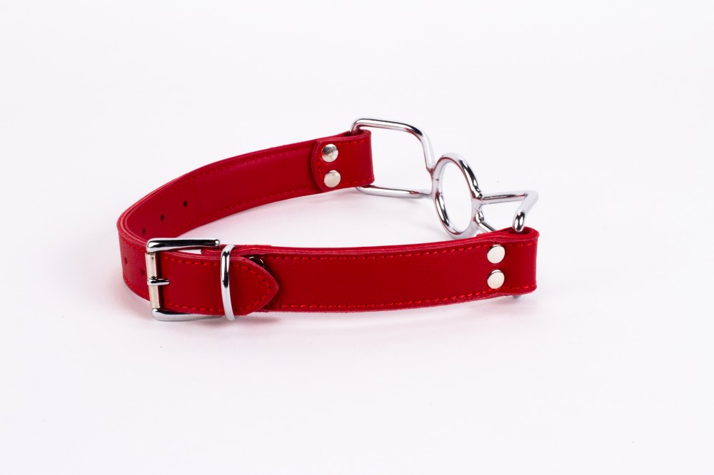 Calf Softy Leather Top and Lamb Leather Padding with Stainless Steel Mouth Piece Red Calf Softy Leather Top and Lamb Leather Padding with Stainless Steel Mouth Piece Red