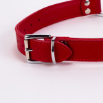 Calf Softy Leather Top and Lamb Leather Padding with Stainless Steel Mouth Piece Red Calf Softy Leather Top and Lamb Leather Padding with Stainless Steel Mouth Piece Red