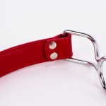 Calf Softy Leather Top and Lamb Leather Padding with Stainless Steel Mouth Piece Red Calf Softy Leather Top and Lamb Leather Padding with Stainless Steel Mouth Piece Red