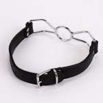 Calf Softy Leather Top and Lamb Leather Padding with Stainless Steel Mouth Piece Black Calf Softy Leather Top and Lamb Leather Padding with Stainless Steel Mouth Piece Black