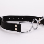 Calf Softy Leather Top and Lamb Leather Padding with Stainless Steel Mouth Piece Black Calf Softy Leather Top and Lamb Leather Padding with Stainless Steel Mouth Piece Black