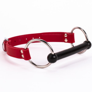 Calf Softy Leather Top and Lamb Leather padding with Silicone Mouth Piece Red