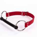 Calf Softy Leather Top and Lamb Leather padding with Silicone Mouth Piece Red
