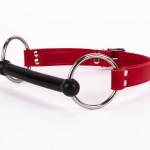 Calf Softy Leather Top and Lamb Leather padding with Silicone Mouth Piece Red