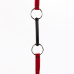 Calf Softy Leather Top and Lamb Leather padding with Silicone Mouth Piece Red