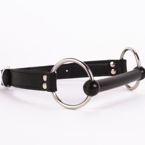 Calf Softy Leather Top and Lamb Leather padding with Silicone Mouth Piece Black