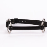 Calf Softy Leather Top and Lamb Leather padding with Silicone Mouth Piece Black