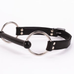 Calf Softy Leather Top and Lamb Leather padding with Silicone Mouth Piece Black