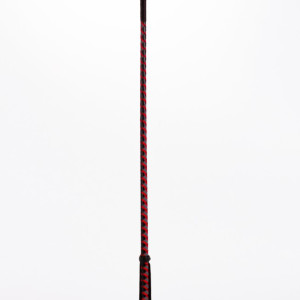 Leather Stick with Neon Strip and Nubuck Leather Top Red