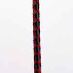 Leather Stick with Neon Strip and Nubuck Leather Top Red