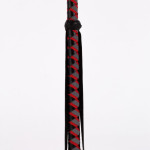 Leather Stick with Neon Strip and Nubuck Leather Top Red