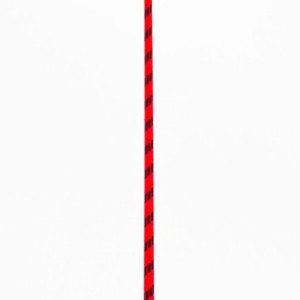 Nylon Stick with Neon Strip and Goat Kid Leather Handle Nubuck Leather Top Red