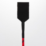 Nylon Stick with Neon Strip and Goat Kid Leather Handle Nubuck Leather Top Red