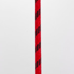 Nylon Stick with Neon Strip and Goat Kid Leather Handle Nubuck Leather Top Red