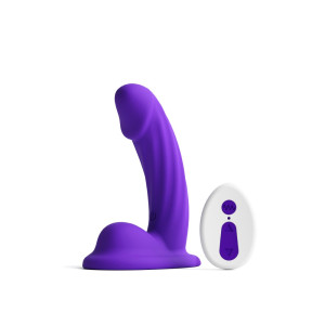 Colours - Curve - Vibrating - 5" Dildo - Purple