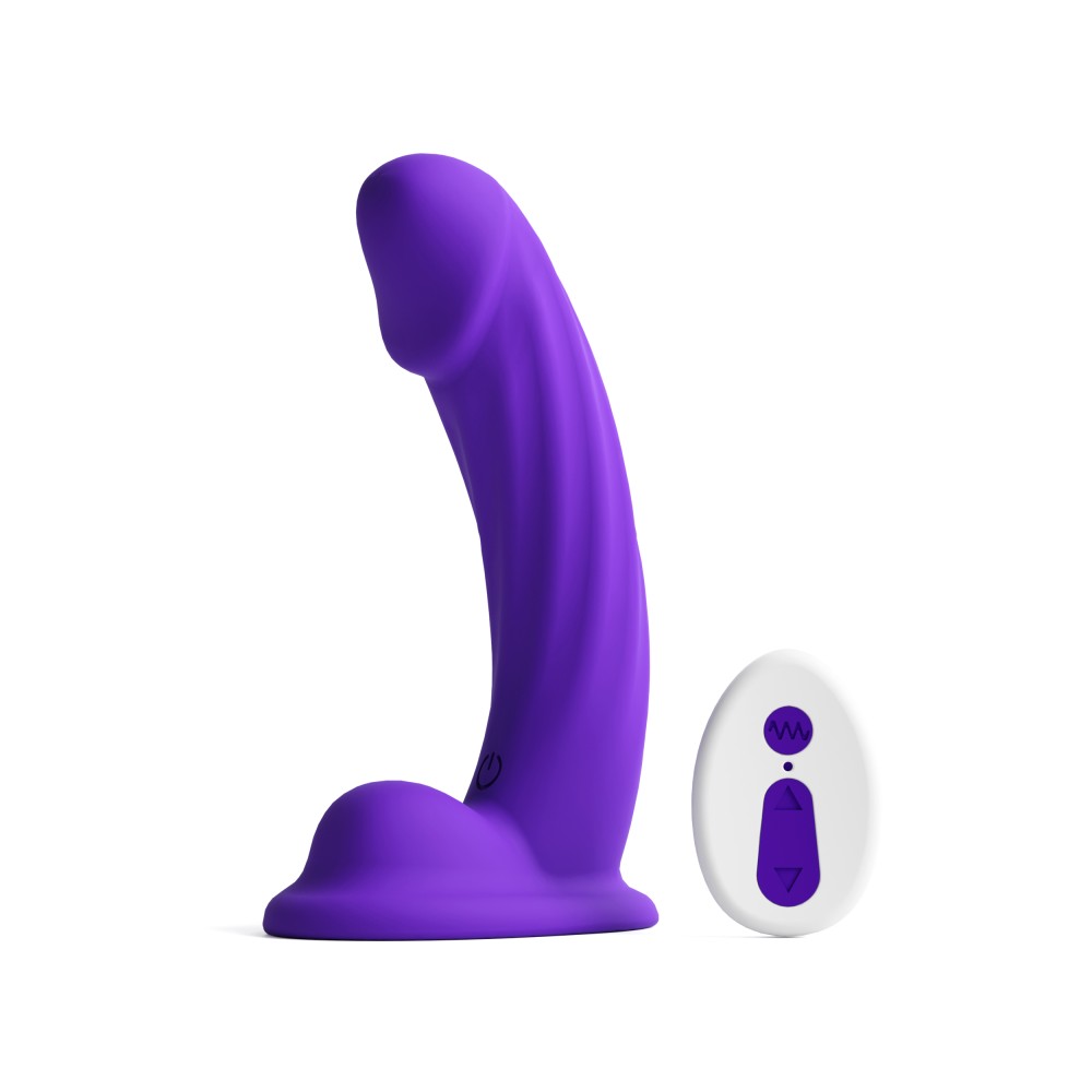 Colours - Curve - Vibrating - 6" Dildo - Purple Colours - Curve - Vibrating - 6" Dildo - Purple