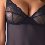 Nightly Blue chemise &amp; thong M/L