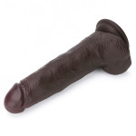 8.5'' Sliding Skin Pro II Dual Layer Silicone Dong (Black)