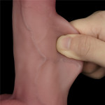 8" Vibrating Sliding Skin Pro II Silicone Dong