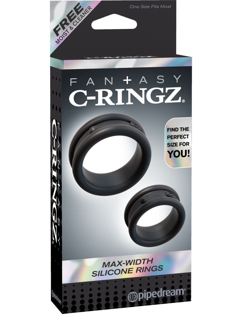 Max-Width Silicone Rings Black Max-Width Silicone Rings Black